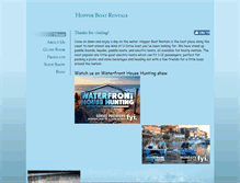 Tablet Screenshot of hopperboatrentals.com